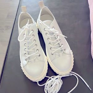 Giuseppe Zanotti White Leather Sneakers